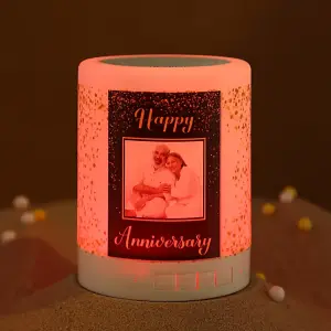 Personalised Anniversary Special LED Lamp Speaker
